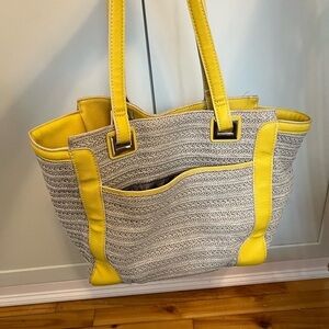 Simply Vera Tote Bag with Yellow Accents